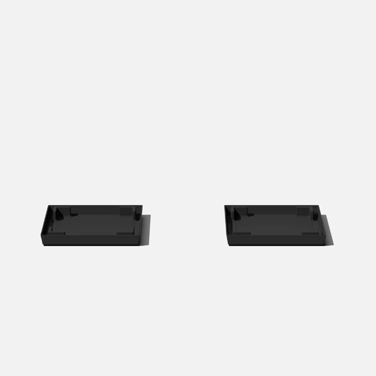 Black Polyethylene Nobleton Planter Tray Set of 2