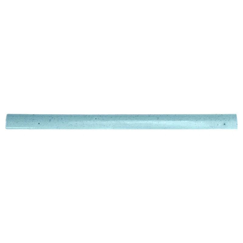 Orion Blue Glossy Ceramic Quarter Round Tile Trim 8''