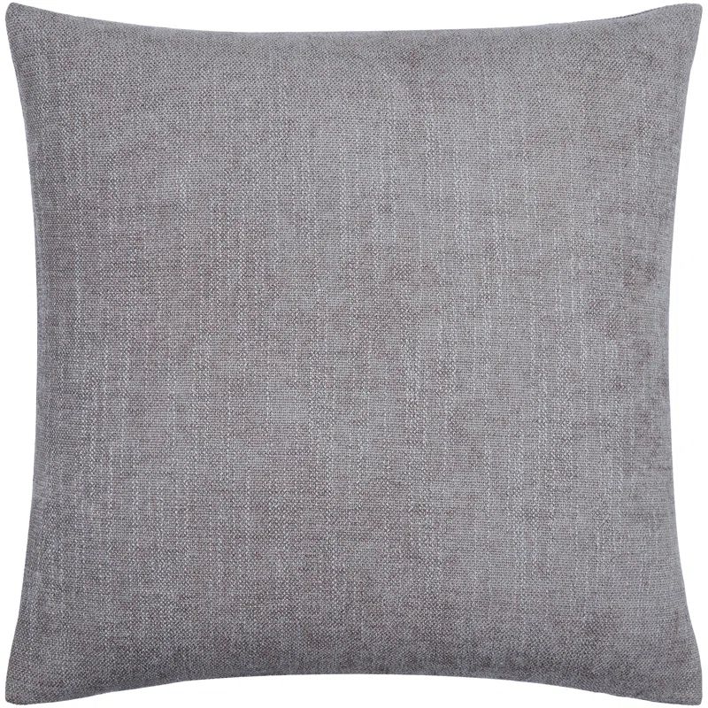 Gray Polyester Reversible Throw Pillow 20" x 20"