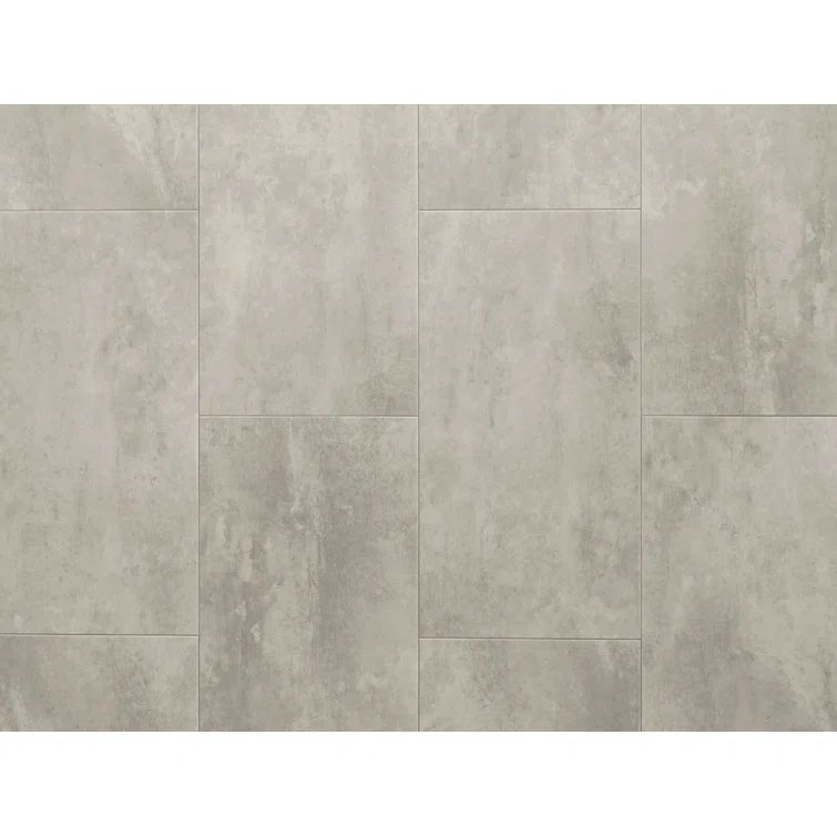 Titanium Beveled Click-Lock Stone Look Vinyl Tile