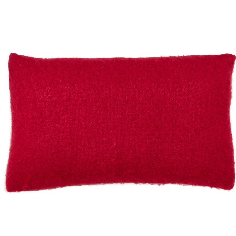 Chic Faux Mohair Square Throw Pillow - Cozy Comfort Design
