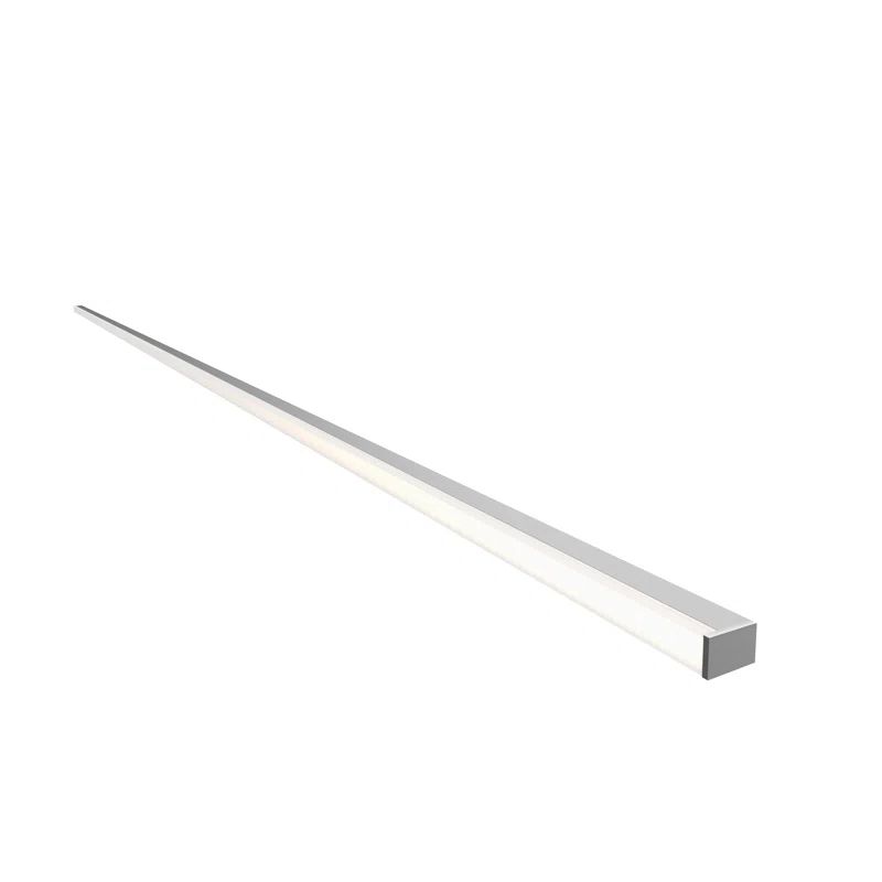 Sleek 72" Silver Satin Aluminum Dimmable LED Bath Bar