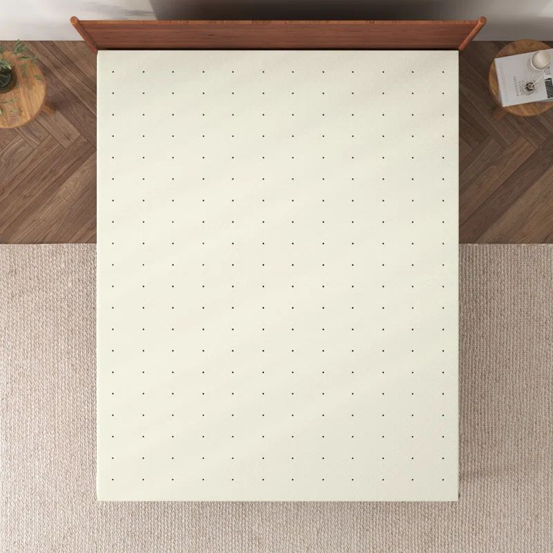 Queen 1.5 Inch White Ventilated Memory Foam Mattress Topper