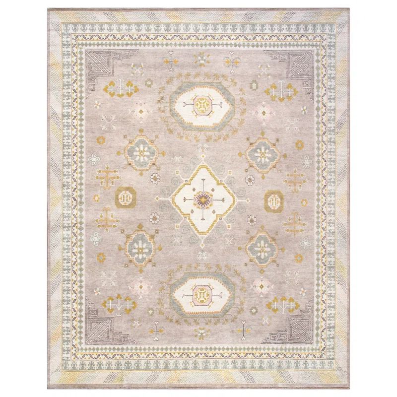 Camel Hand-knotted Wool Oriental Rug, 9' x 12'