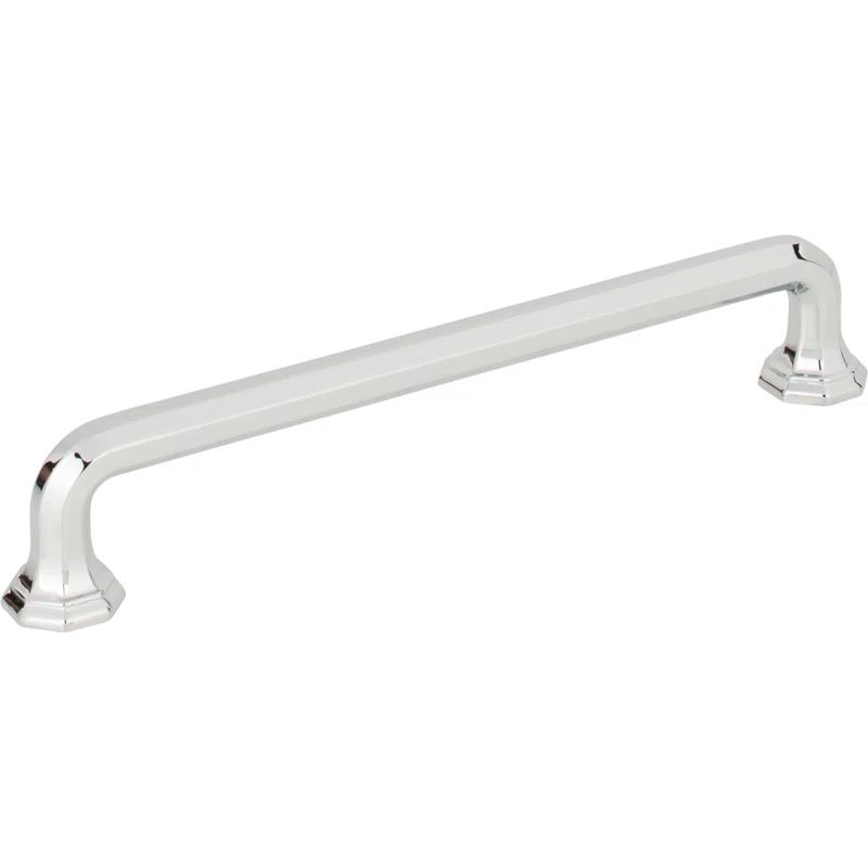 Polished Chrome Traditional Bar Pull with Mounting Hardware