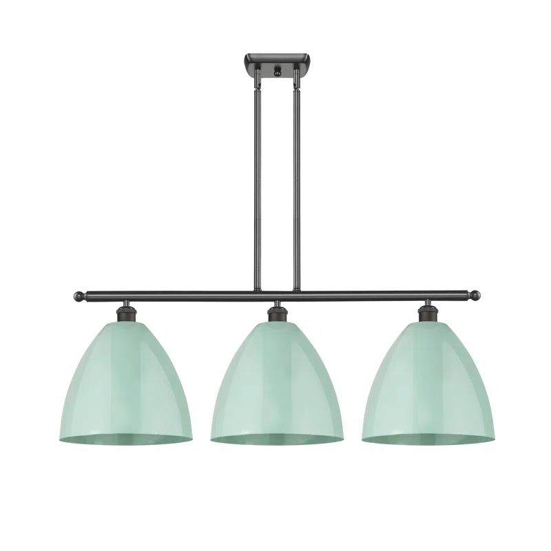 Plymouth Dome 3-Light Oil Rubbed Bronze Island Light