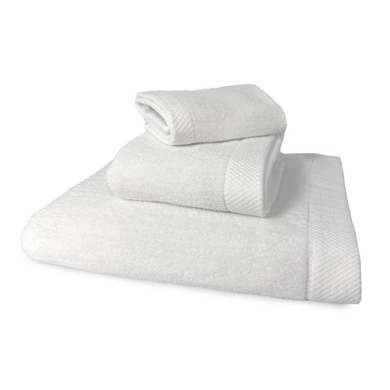 White 3-Piece Ultra Soft Bamboo Cotton Towel Set