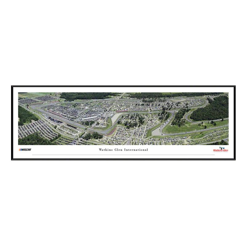 Watkins Glen International NASCAR Race Track Panoramic Framed Print
