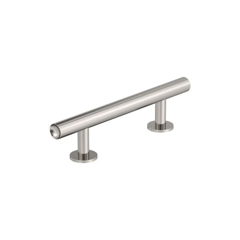 Polished Nickel 3" Bar Cabinet Pull with Mounting Hardware