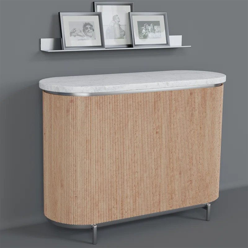 Natural Red Oak Double Bead Tambour Panel