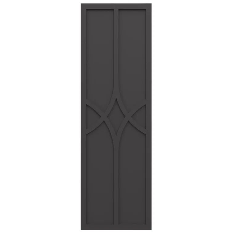Shadow Mountain Raised Panel PVC Decorative Shutters, 12" x 68"