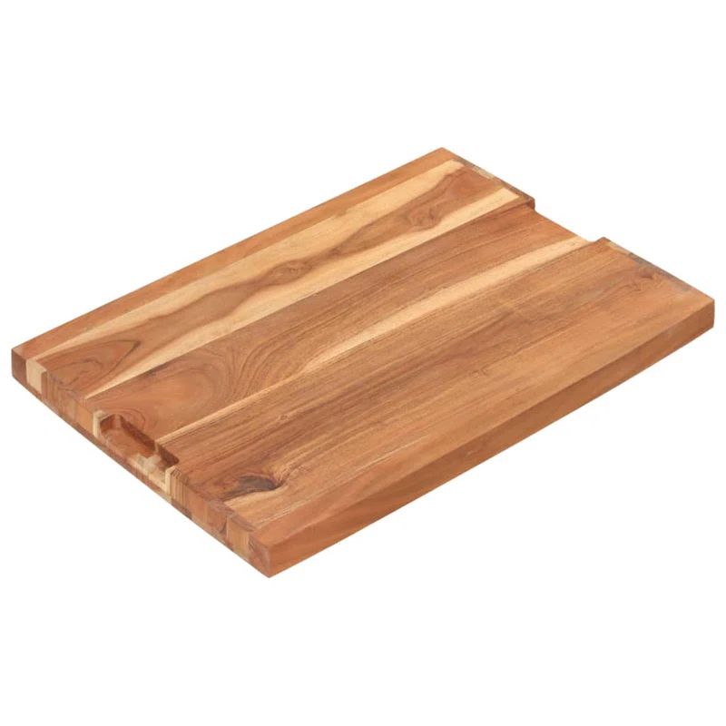 Solid Acacia Wood Rectangular Chopping Board Set