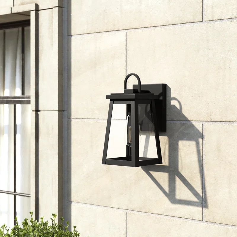 Founders Bronze Black 1-Light Outdoor Lantern with Dimmable Energy Star