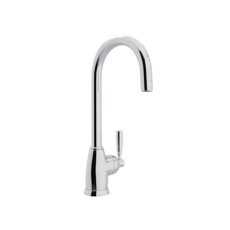 Sleek Polished Nickel 15" Modern Bar Faucet in Chrome Finish