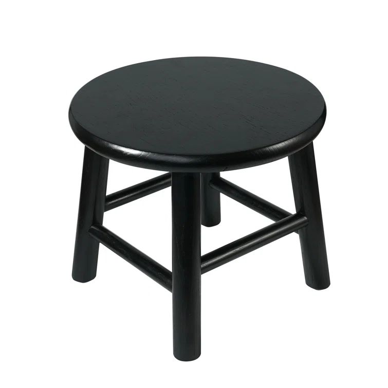 Handcrafted Black Oak Wooden Kids Step Stool