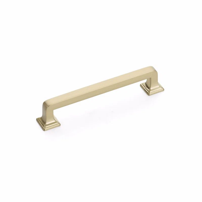 Signature Satin Brass 5" Bar Handle Pull with Mounting Hardware
