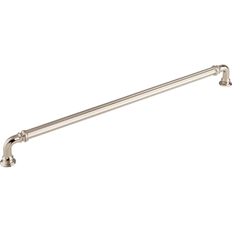 Polished Nickel 5" Reeded Bar Pull Handle with Mounting Hardware