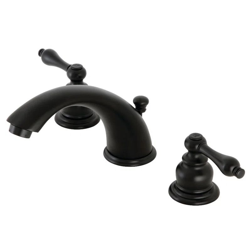 Elegant Chrome Victorian Widespread Bathroom Faucet with Drain