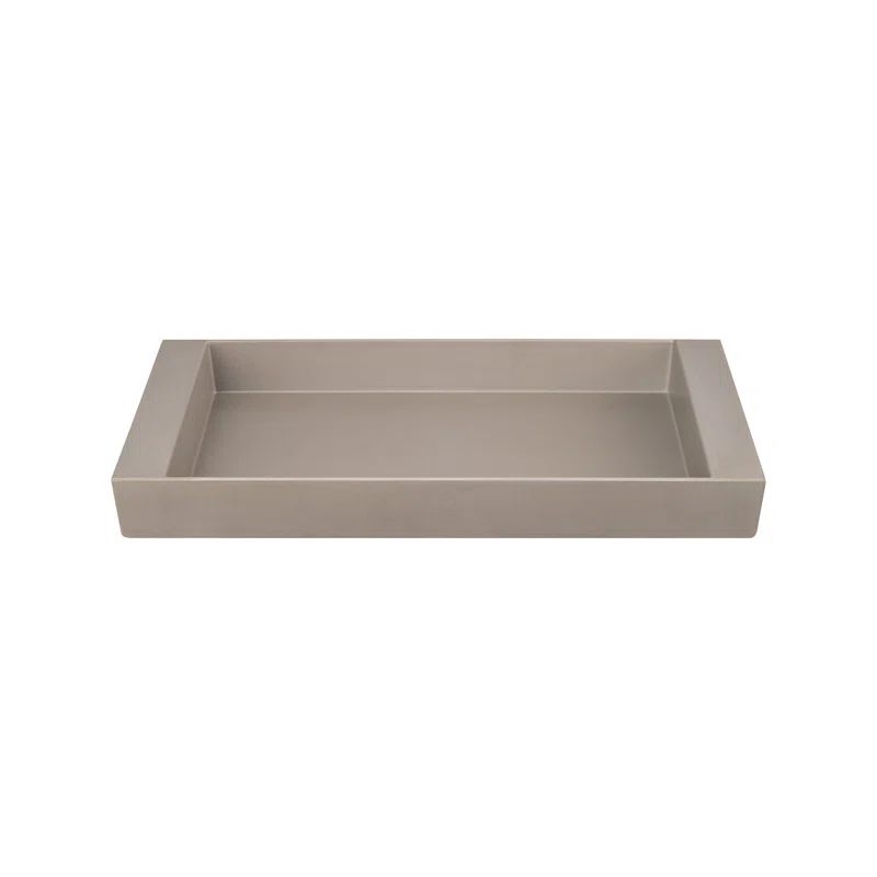 Kankyo Cream Recycled Bamboo Tray with Brown Finish