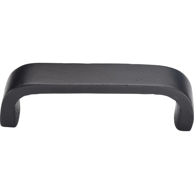 Ashley Norton Modern Black Distressed Metal Cabinet Pull