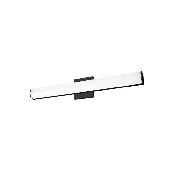 Black 24-Inch Dimmable LED Bathroom Vanity Light