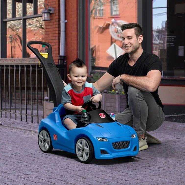 Step2 Blue Whisper Ride Cruiser Push Car with Seat Belt