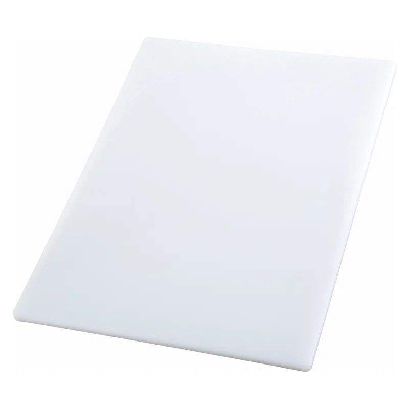 White Rectangular Heavy-Duty Plastic Cutting Board, 18" x 30"
