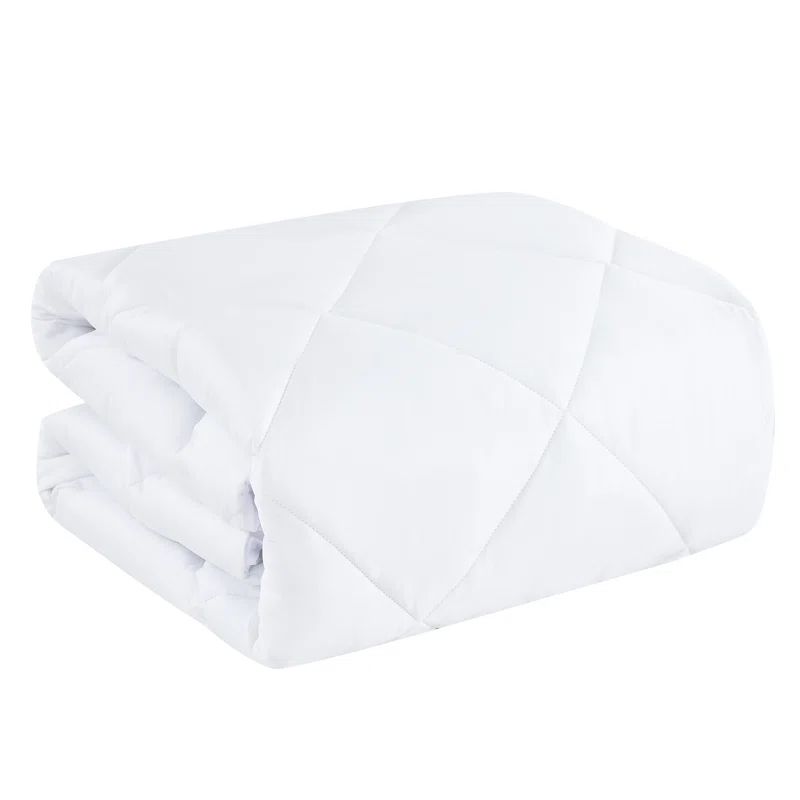 King White Cotton Down Alternative Mattress Pad