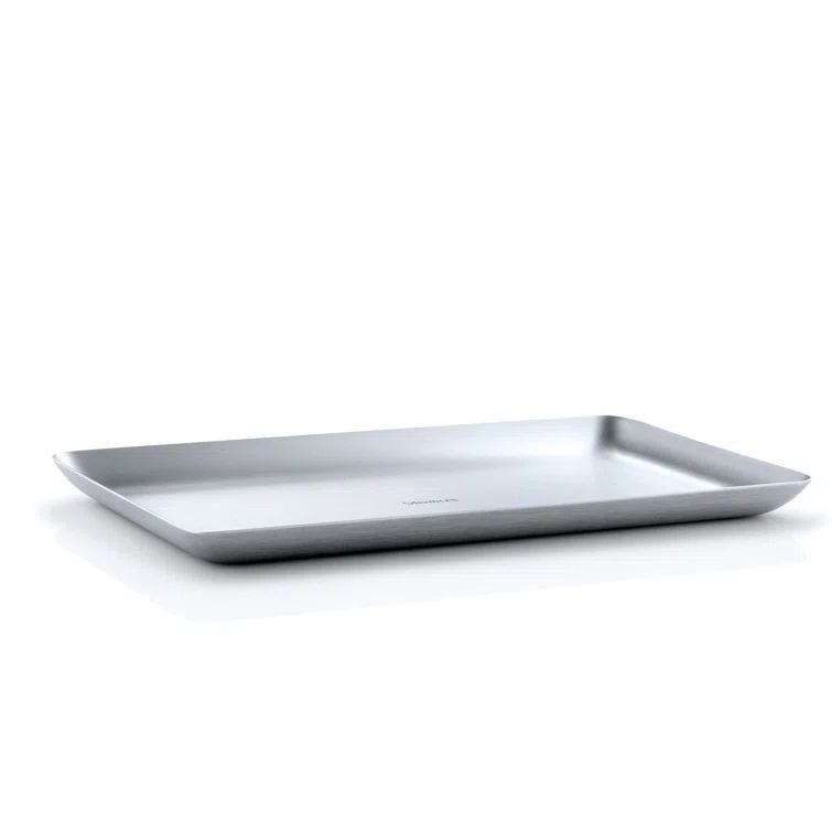 Elegance in Simplicity 15x25cm Matte Stainless Steel Serving Tray