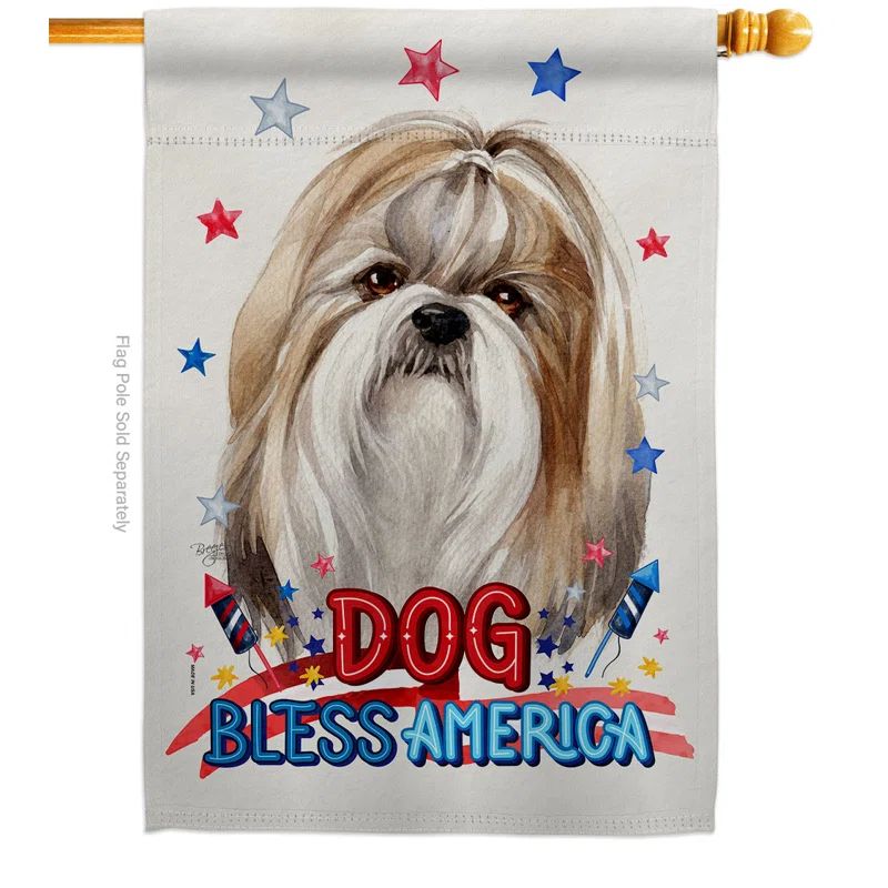Breeze Decor Double Sided 40'' H x 28'' W Polyester Animal House Flag