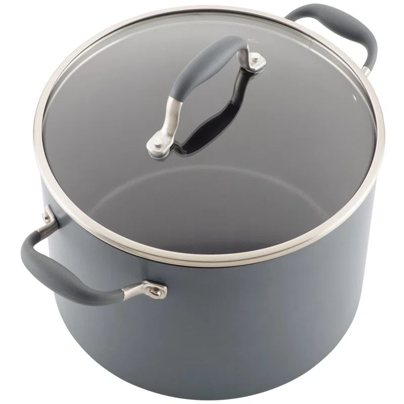 Moonstone Aluminum 10-Quart Nonstick Stockpot with Lid