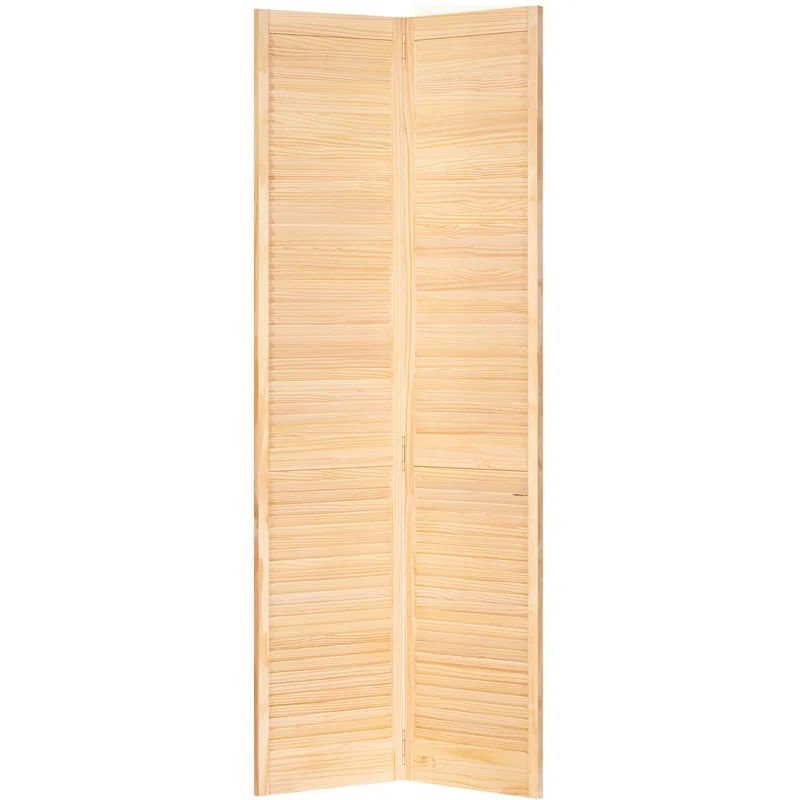 Kimberly Bay Unfinished Pine Wood Textured Bifold Door