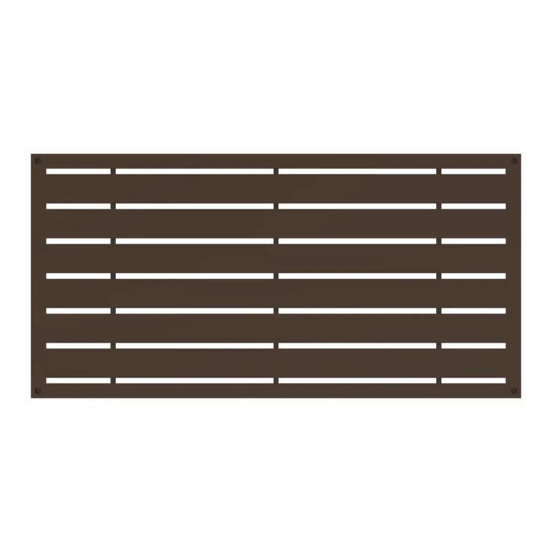 Umber Brown Polypropylene Decorative Screen Panel 2 ft x 4 ft