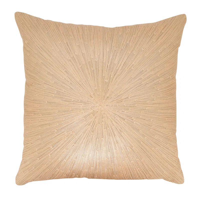 Gold Starburst 20-Inch Down Filled Decorative Pillow