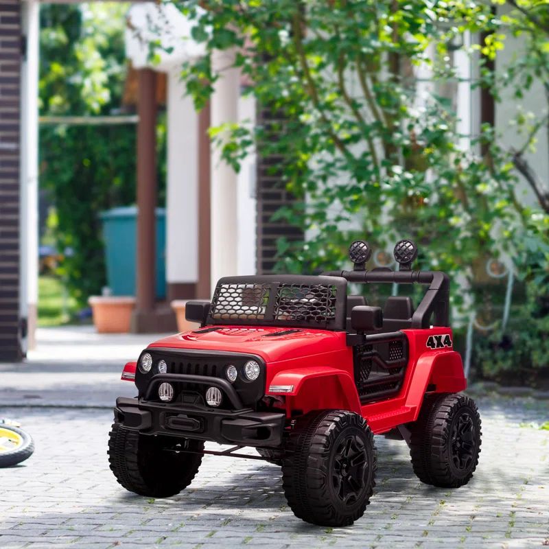 Red 12V Electric Battery Powered Off-Road Truck Toy