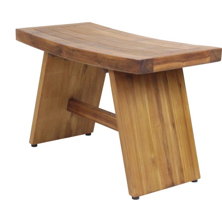 AquaTeak 30" Teak Shower Bench with Teak Oil Finish