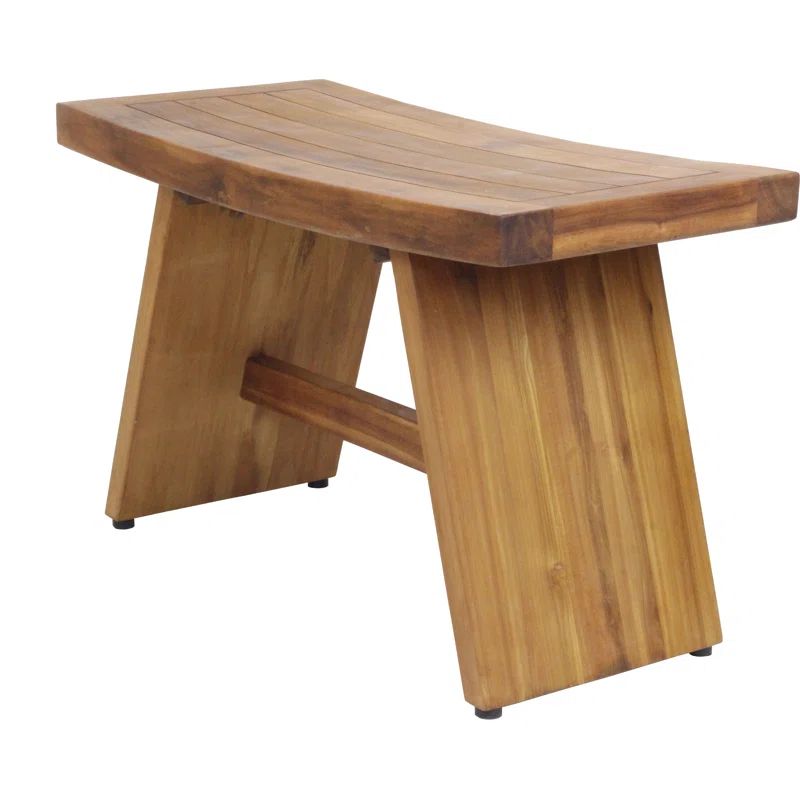 AquaTeak 30" Teak Shower Bench with Teak Oil Finish