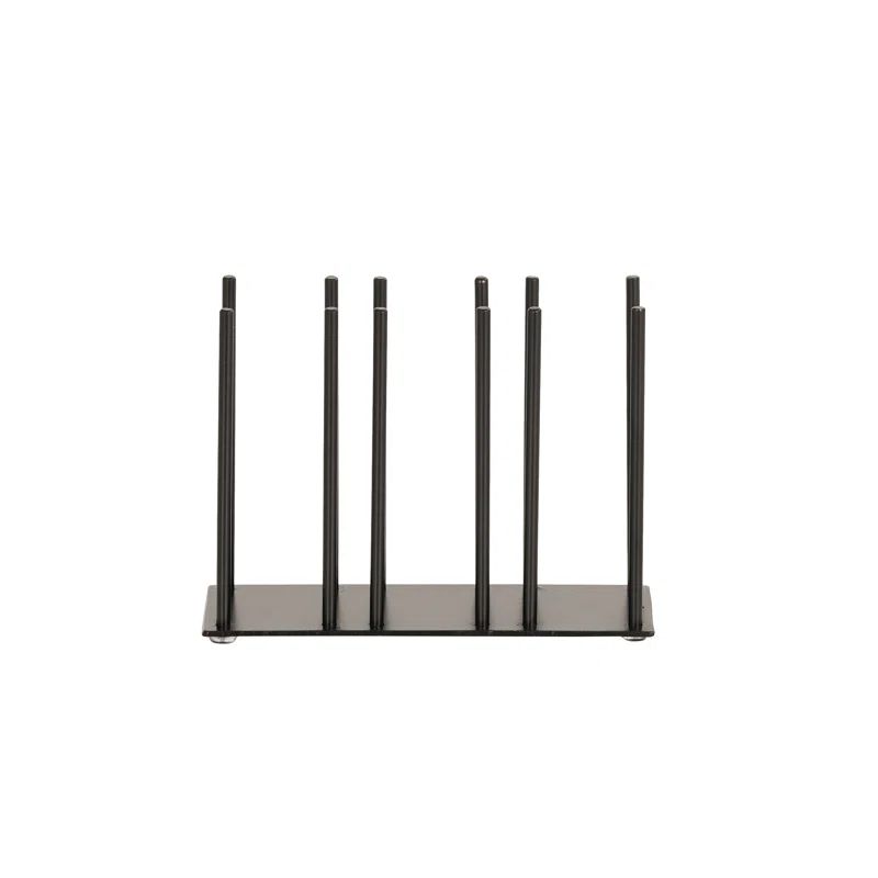 Black Powder-Coated Steel 6" H Horizontal Lid Organizer