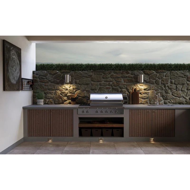 Satin Nickel 5.63" Dimmable LED Cylinder Wall Light