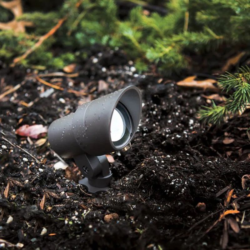 Black Aluminum LED Mini Accent Spotlight with Adjustable Beam