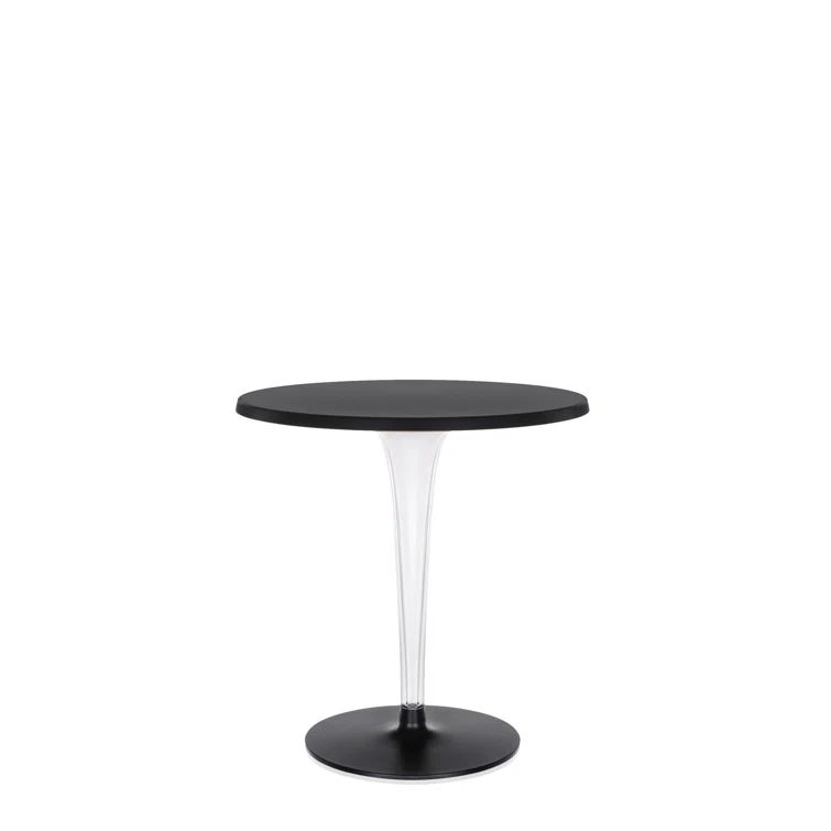 Philippe Starck 28" Round Acrylic Outdoor Coffee Table in Black