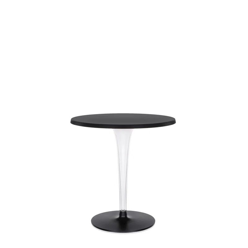 Philippe Starck 28" Round Acrylic Outdoor Coffee Table in Black