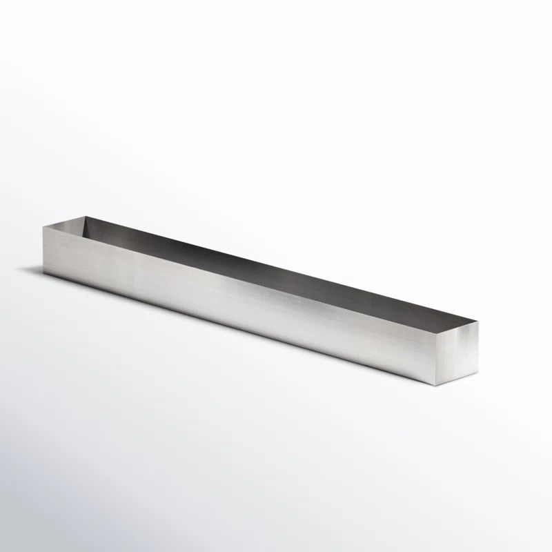 Geo Series Sleek Modern Metallic Outdoor Planter Box