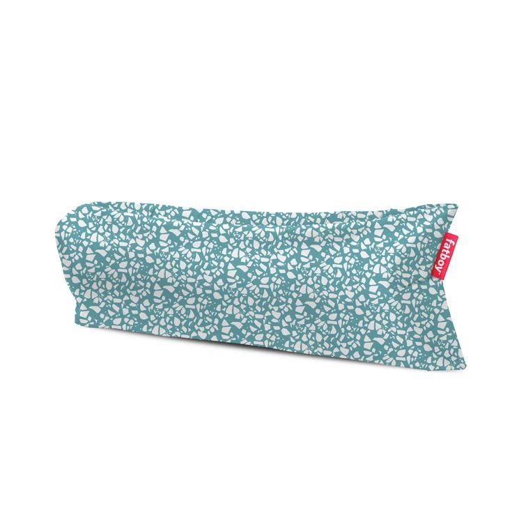 Teal and White Inflatable Beach Lounger