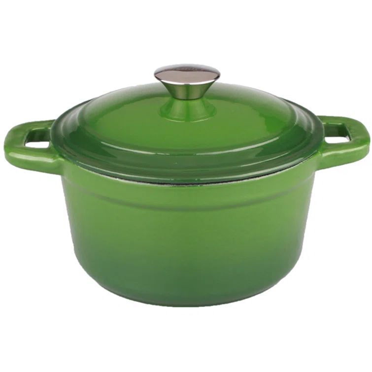 Neo 3 Qt Green Enameled Cast Iron Dutch Oven with Lid