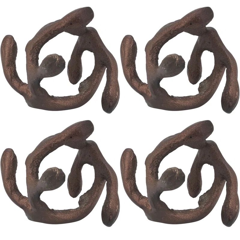 Bronze Twigs Napkin Rings Set of 4