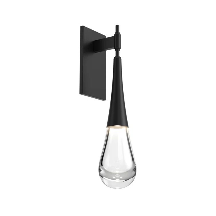 Ethereal Raindrop 21" Dimmable LED Wall Sconce in Matte Black