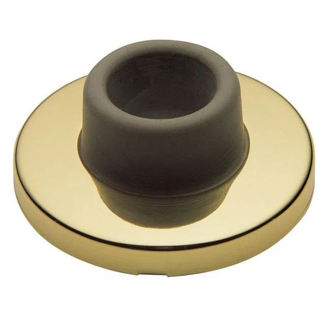 Lifetime Brass 2.375 Inch Wall Flush Bumper