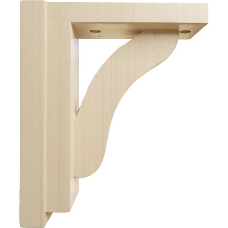 Ekena Millwork Reece 2.5"W Rubberwood Shelf Bracket