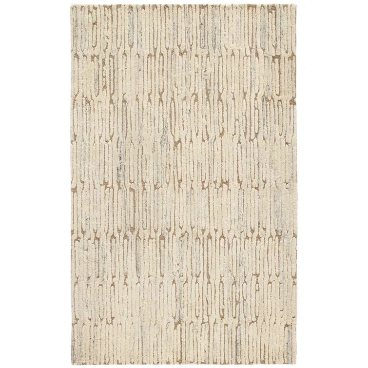 Malone Oatmeal Hand-Knotted Wool Rug, 8' x 10'